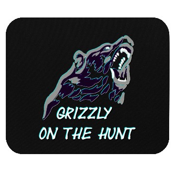 Discover Grizzly On The Hunt Mouse Pads