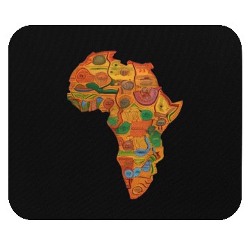 Discover Colourful African Map For Afrocentric Lovers. Mouse Pads