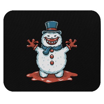 Discover frosty snowman creepy Mouse Pads