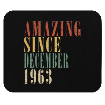 Discover December 1963 Anniversary December 1963 December Mouse Pads