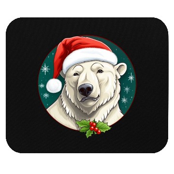 Discover Polar bear Christmas Mouse Pads