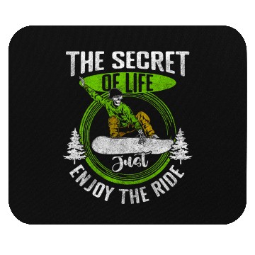 Discover Snow Snowboarding Jump Mouse Pads