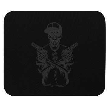 Discover Full Gangsta Skull Mouse Pads