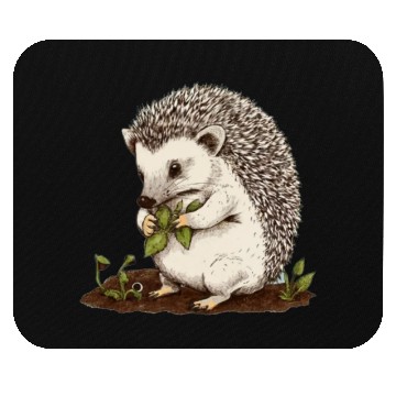 Discover Hedgehog Gardener Mouse Pads