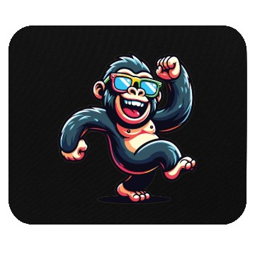 Discover Gorilla With Sunglasses Mouse Pads