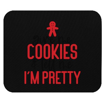 Discover Gingerbread Man Gift Phrase Mouse Pads