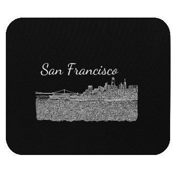 Discover San Francisco - city panorama Mouse Pads