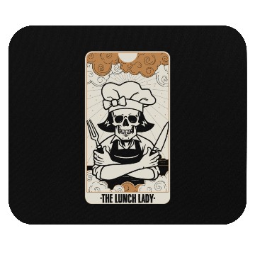 Discover Funny Lunch Lady Tarot Card A Fortune Telling Mouse Pads