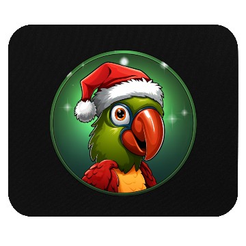 Discover Parrots Christmas Mouse Pads