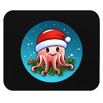 Discover Jellyfish Christmas Mouse Pads