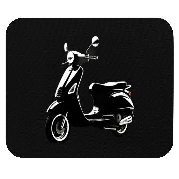 Discover Scooter Motorcycle Moped Rider Mouse Pads