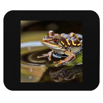 Discover Rain frog" cute crazy leopard frog Mouse Pads