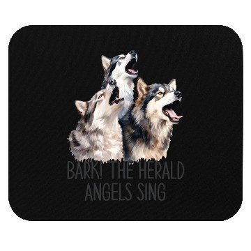Discover Huskies Bark Angels Sing Mouse Pads