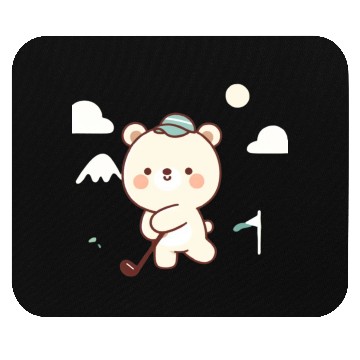 Discover Golfing bears Mouse Pads