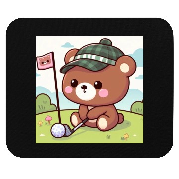 Discover Golfing bears Mouse Pads