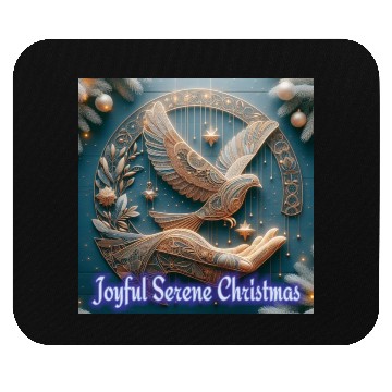 Discover Joyful Serene Christmas. Mouse Pads