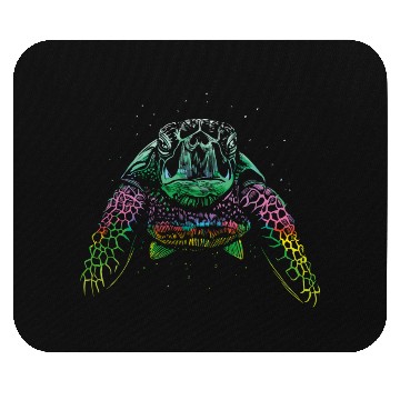 Discover Colorful Turtle Swimming Mouse Pads