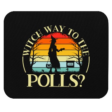 Discover Witch Way To The Polls Spooky Halloween Voting Mouse Pads