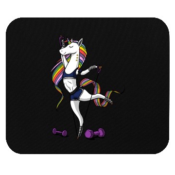 Discover Unicorn Fitness Gym Workout Mouse Pads