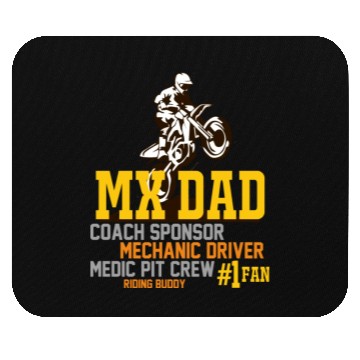 Discover Mx Dad Motocross Supercross Papa Mouse Pads