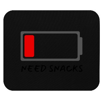 Discover need snacks battery funny, sticker for laptops Mouse Pads