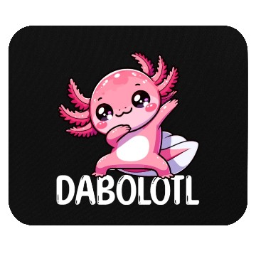 Discover Dabbing Axolotl Dancer Kawaii Newt Mouse Pads