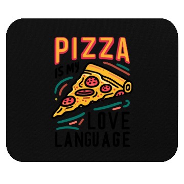 Discover Pizza is my Love Language Mouse Pads