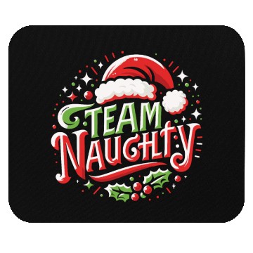 Discover Team Naughty Funny Christmas Mouse Pads
