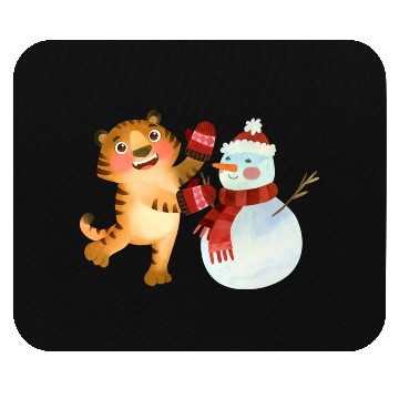 Discover Christmas tigers 03 Mouse Pads