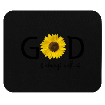 Discover God is always with us, Catholic Christian sentense Mouse Pads