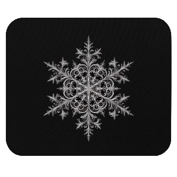 Discover Baroque Snowflake Elegance Mouse Pads
