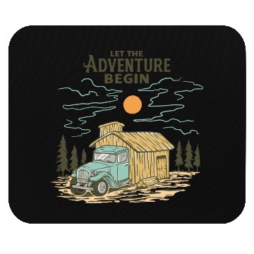 Discover Let the Adventure Begin Mouse Pads