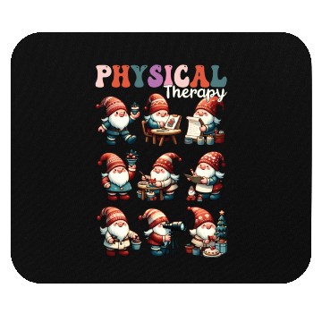 Discover Christmas Gnome Santa Physical Therapy Xmas Mouse Pads