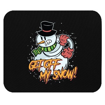 Discover Snowman Get Off my Snow! Angry Snowmen Lover Mouse Pads