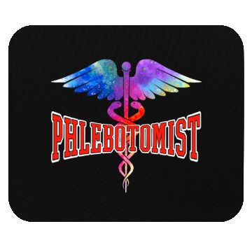 Discover Phlebotomist Medical Caduceus Mouse Pads