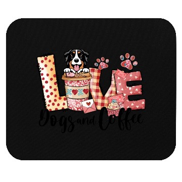 Discover Bernese Dog Coffee Lover Valentines Day Mouse Pads