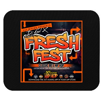 Discover Dj Feel X - Fresh Fest Vol 1Classic 80s Hip Hop Mouse Pads