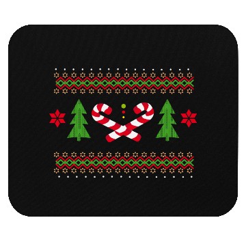 Discover Candy canes pattern for Christmas Mouse Pads