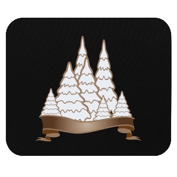 Discover beautiful gingerbread forest for Christmas Mouse Pads