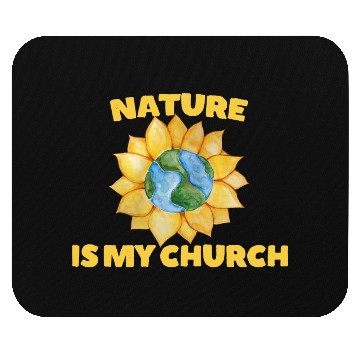 Discover Nature is my Church Mouse Pads