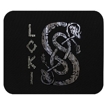 Discover Loki's Symbol The Serpent Mouse Pads Thor Mjolnir Valknut