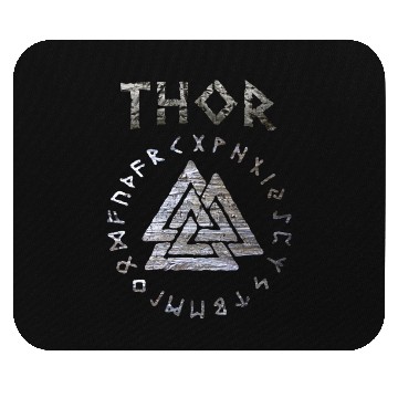 Discover Thor Mjolnir Valknut Vikings Runes Mouse Pads