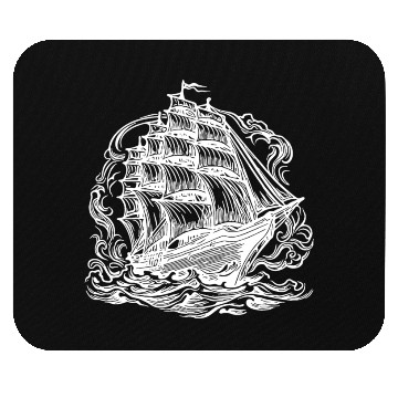 Discover Old Cruise Ship Elegant Sailing Ship Mouse Pads