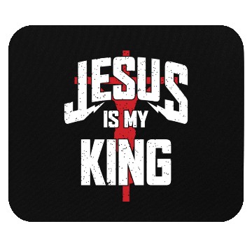 Discover Jesus Is My King Love Jesus Christian Mouse Pads