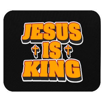 Discover Jesus Is King Love Jesus Christian Christmas Mouse Pads