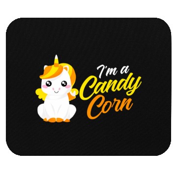 Discover Unicorn Candy Corn Candycorn Halloween Mouse Pads