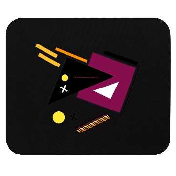 Discover Geometric Shapes Simple Colorful circle triangel Mouse Pads