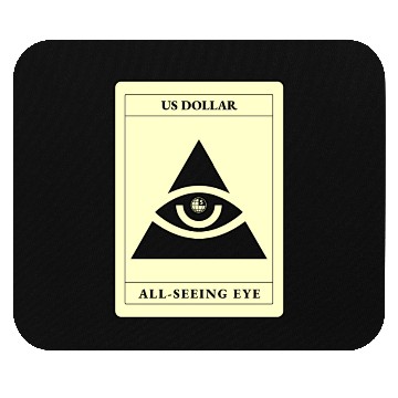 Discover Us Dollar All Seeing Eye Mouse Pads