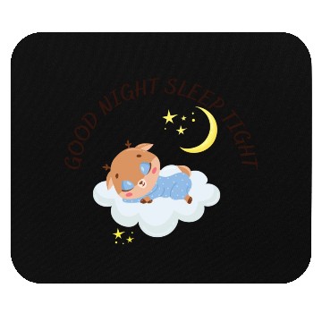 Discover Sleeping Reindeer On A Clod Mouse Pads