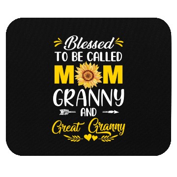 Discover Blessed To Be Called Mom Granny Great Granny Mouse Pads